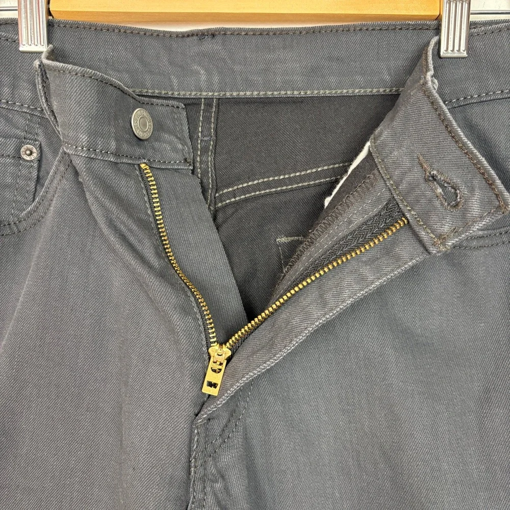Levis Mens 541 Athletic Taper Jeans 33x32 Charcoal Gray Stretch Denim Minimalist